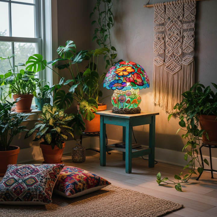 Frosted Glow Mushroom Lamp