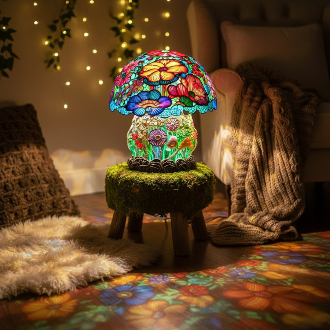 Frosted Glow Mushroom Lamp