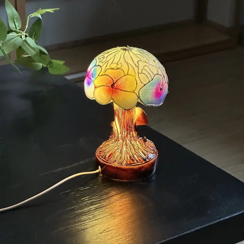 Bohemian Style Mushroom Flower Lamp